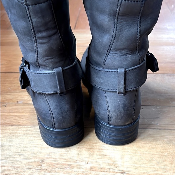 Bussola Trapani Tulsa Silk Nubuck Brown Knee High Riding Boots Size 36 US 6-6.5 - Picture 4 of 8